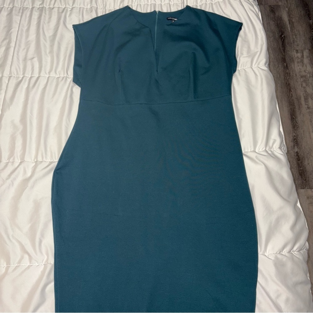 2X FASHION NOVA CEO Moves Cap Sleeve Midi Dress Date Night Career Minimalist - Picture 6 of 12